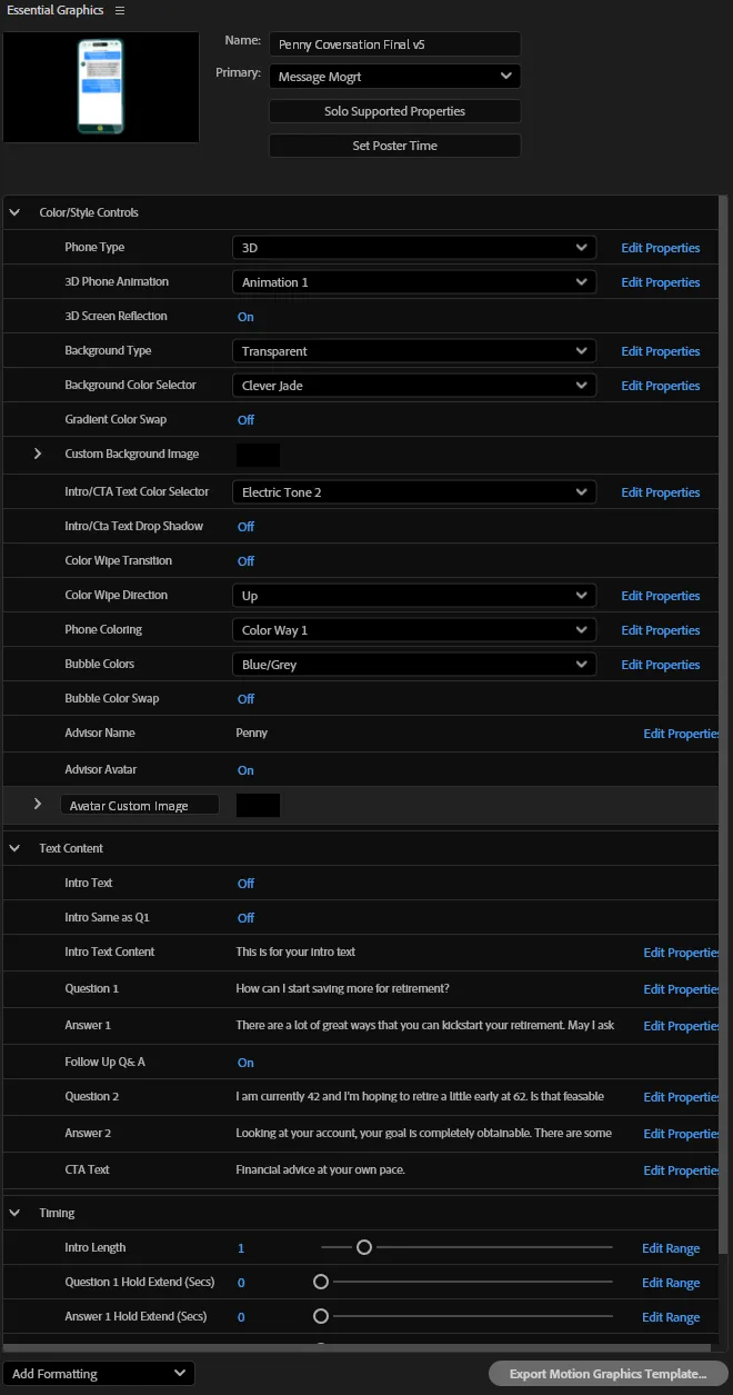 CleverCX Conversation Template